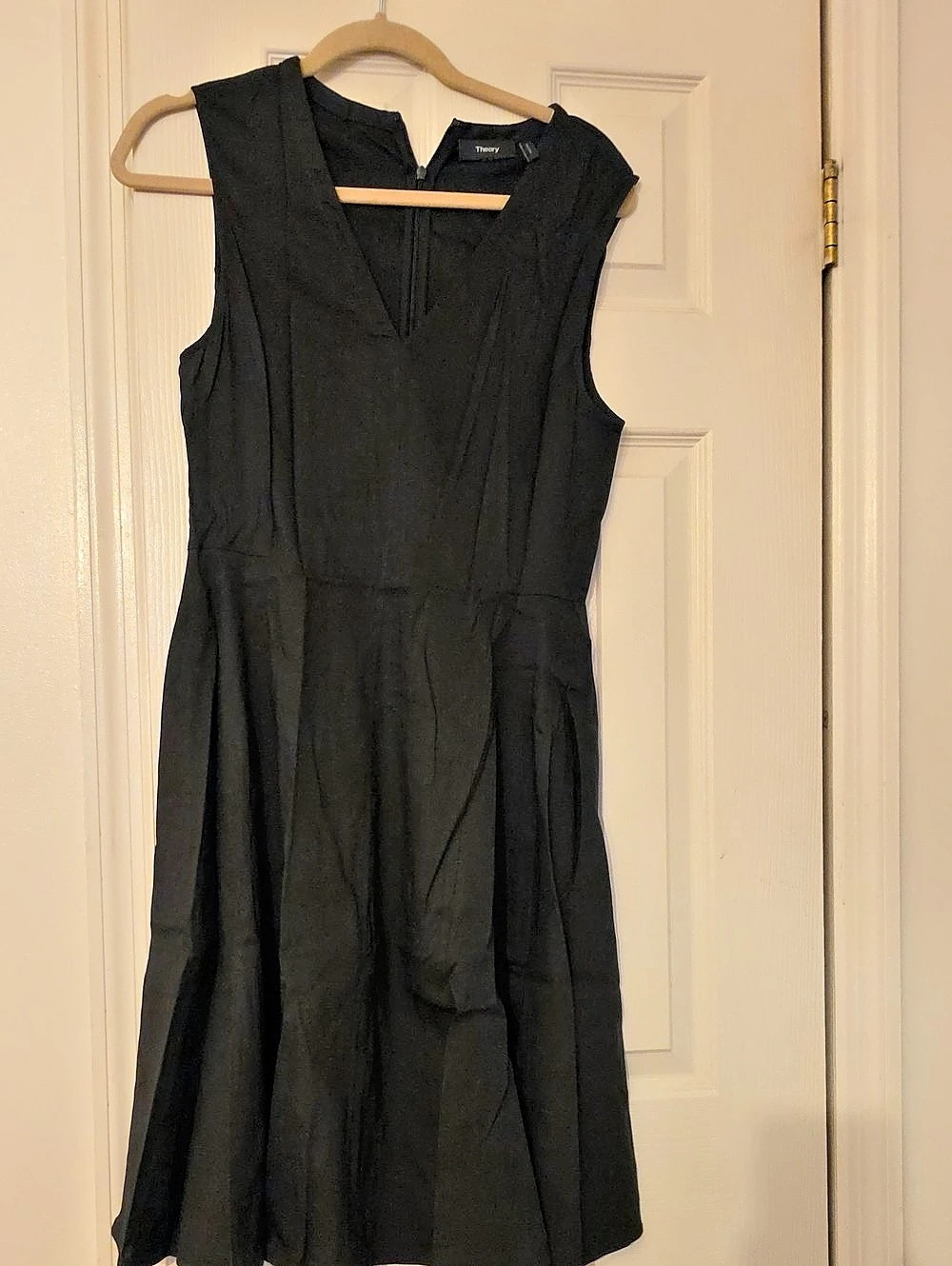 Theory Black Sleeveless Mini Dress Like New